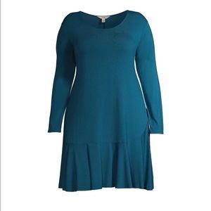 Terra & Sky Knit Peplum Dress